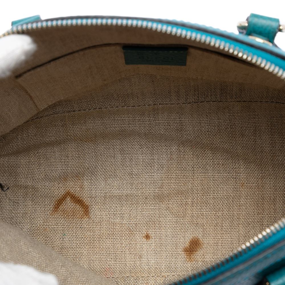 Pre-Loved Gucci Small Dollar Calfskin GG Charm Dome Satchel - Picture 4 of 7